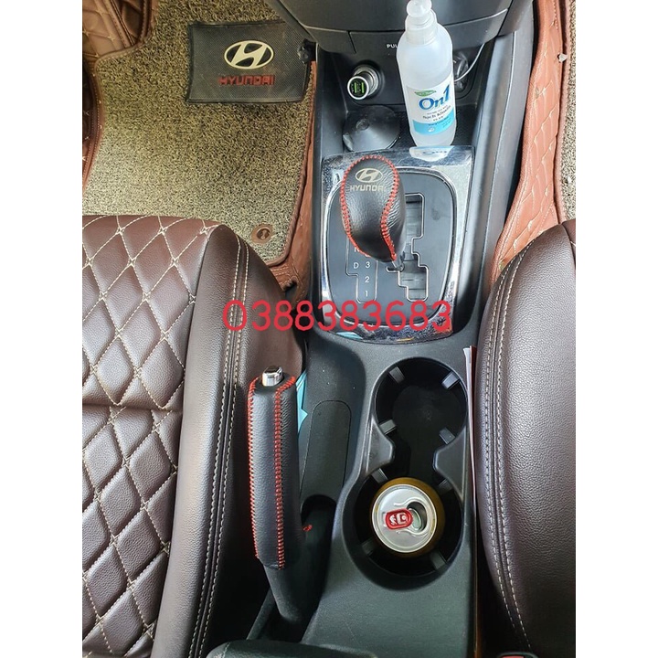 Bọc Cần Số, Tay Phanh Xe HYUNDAI ACCENT, AVANTE, I30 SỐ TỰ ĐỘNG  Phom Cũ... Da Bò Nhiều Màu Sắc