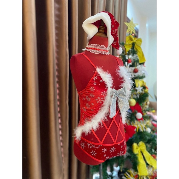 Set Đồ Ngủ 1 Mảnh Noel Nóng Bỏng MS19985[CWEAR.SEXY_ĐỒ NGỦ &amp; NỘI Y CAO CẤP]