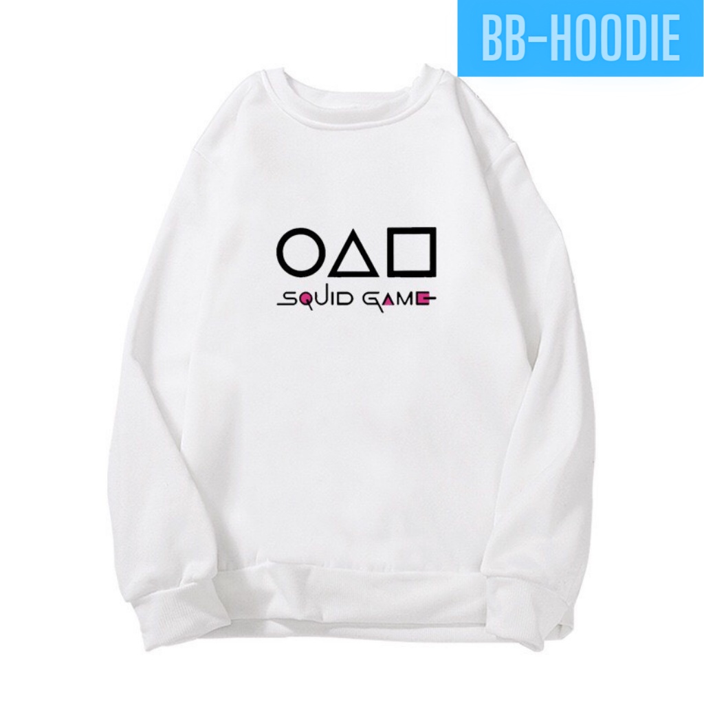 Áo Sweater Nỉ Unisex Form Rộng Hoạt Hình SQUID GAME Cực Chất Style Ulzzang HOT TREND BB HOODIE