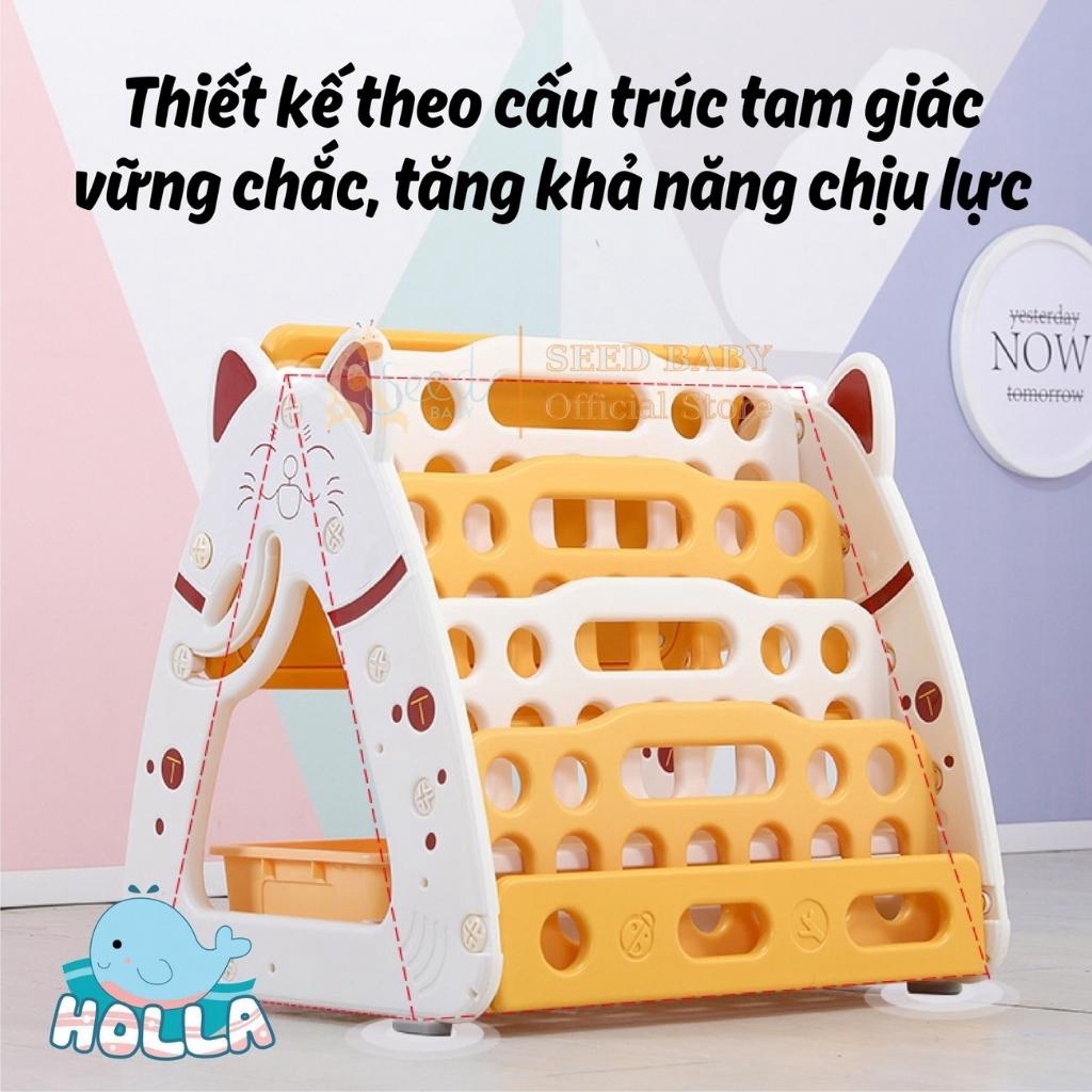 Bảng vẽ bàn học kệ sách đồ chơi mèo Holla 3 trong 1 - YoYo Baby