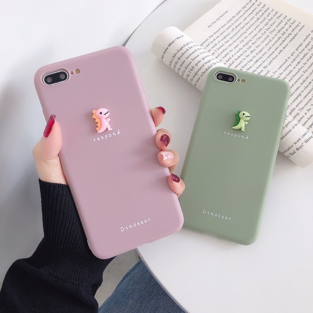 Ốp Lưng Iphone TPU gắn Thú (Gắn Nổi)