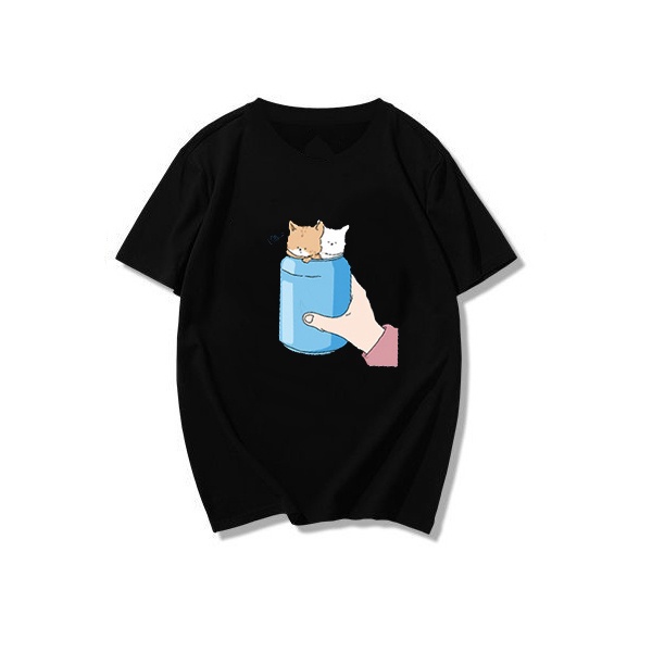 NRVP Áo thun vải mềm mại cổ tròn tay ngắn họa tiết hoạt hình thời trang dành cho trẻ em từ 3- 11 tuổi