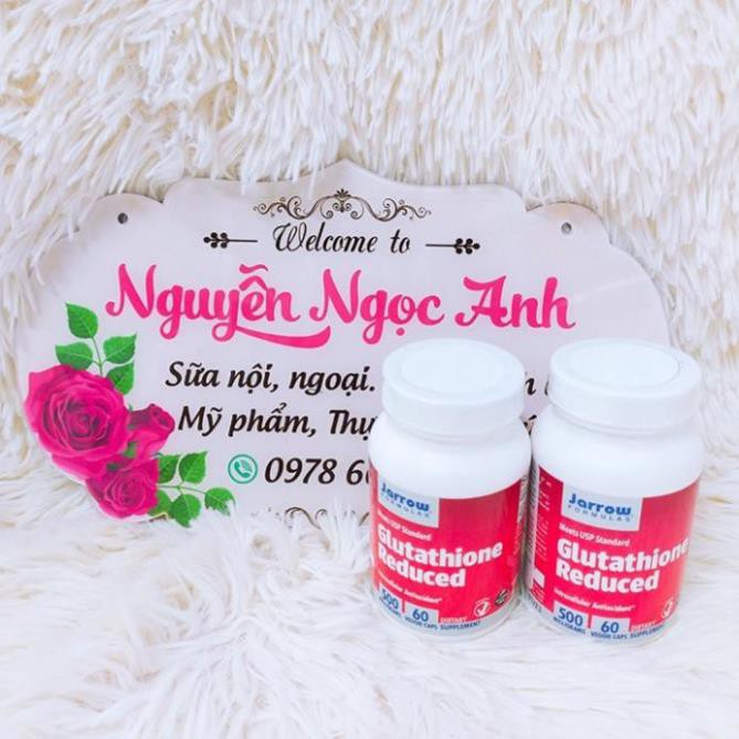 Viên uống Glutathione Now 500mg hộp 60 viên của Mỹ - tăng cường sức đề kháng,trắng da, làm đẹp da