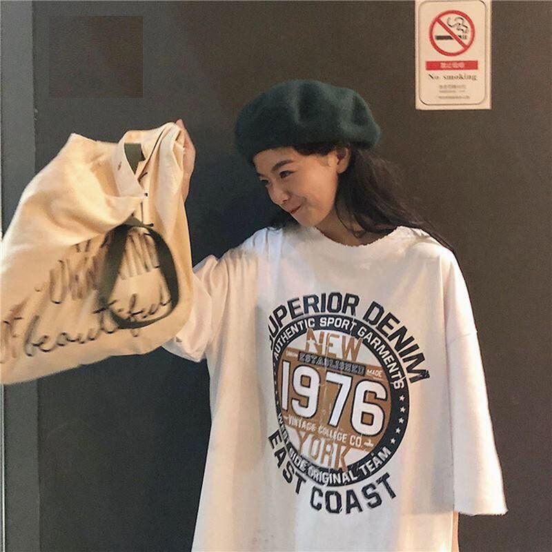 Áo Phông 1976 PEONYB Unisex [FREESHIP]  Thun dáng ngắn tay lỡ form rộng đẹp, in hình vintage cá tính nam nữ Ulzzang