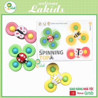 Đồ chơi cho bé set 3 con quay spinner hình côn trùng vui nhộn cho bé Lakids