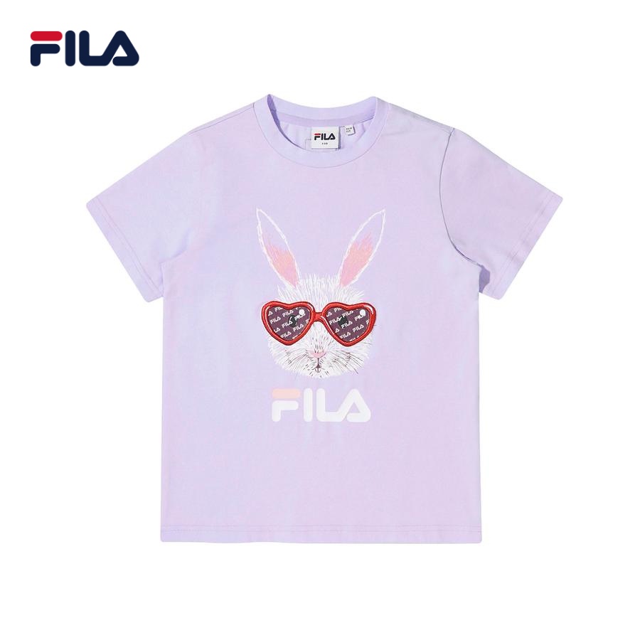 Áo thun tay ngắn cổ tròn trẻ em Fila Milk On The Rock - FK2RSD2M51F-PLV