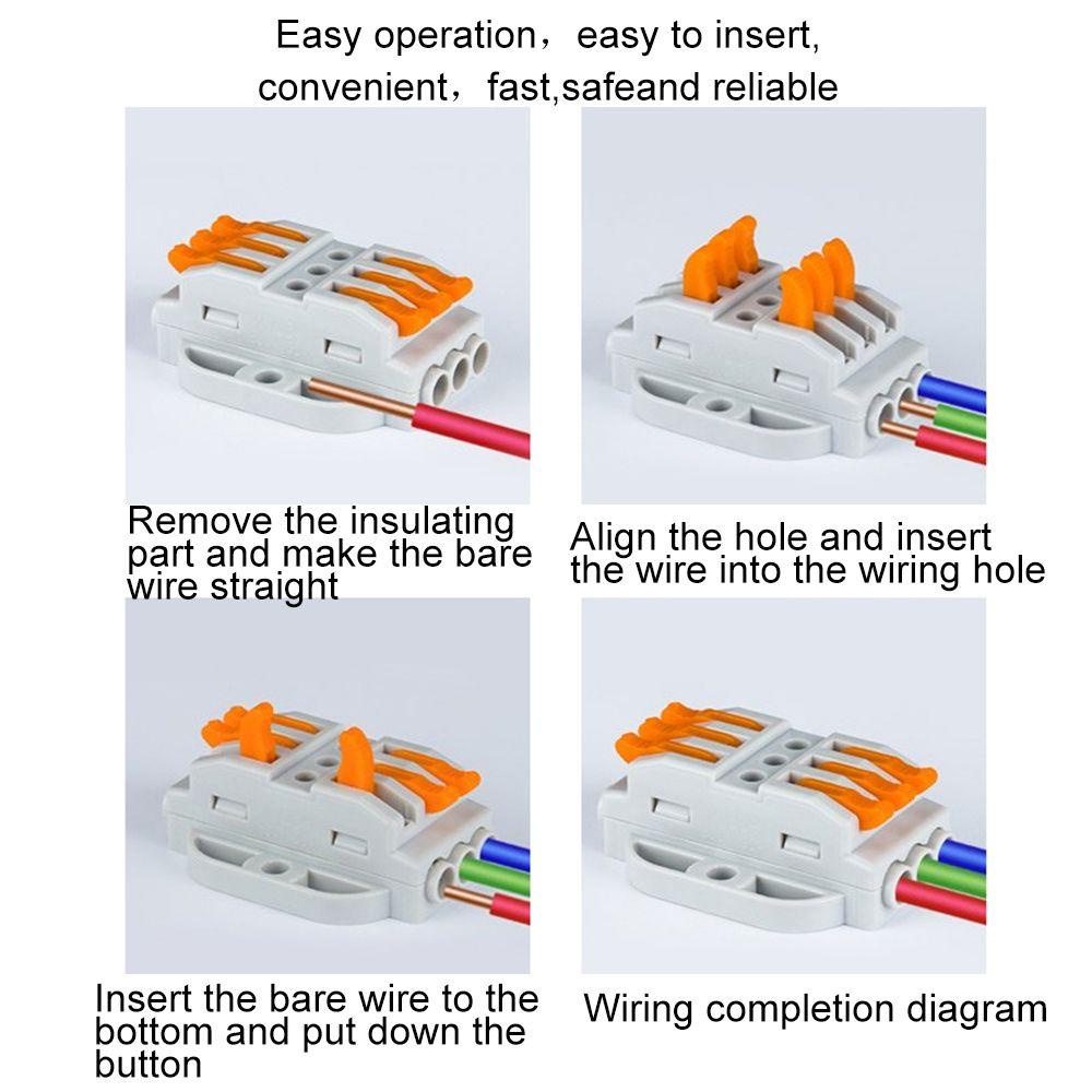 KUNHEV Đầu Nối Dây Điện 2-12 Chấu Thiết Kế Nhỏ Gọn Tiện Dụng
