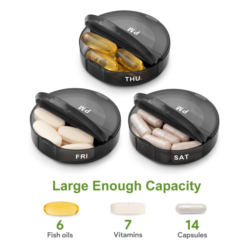 Hộp Đựng Thuốc 7 Ngày Chống Nước Tiện Dụng