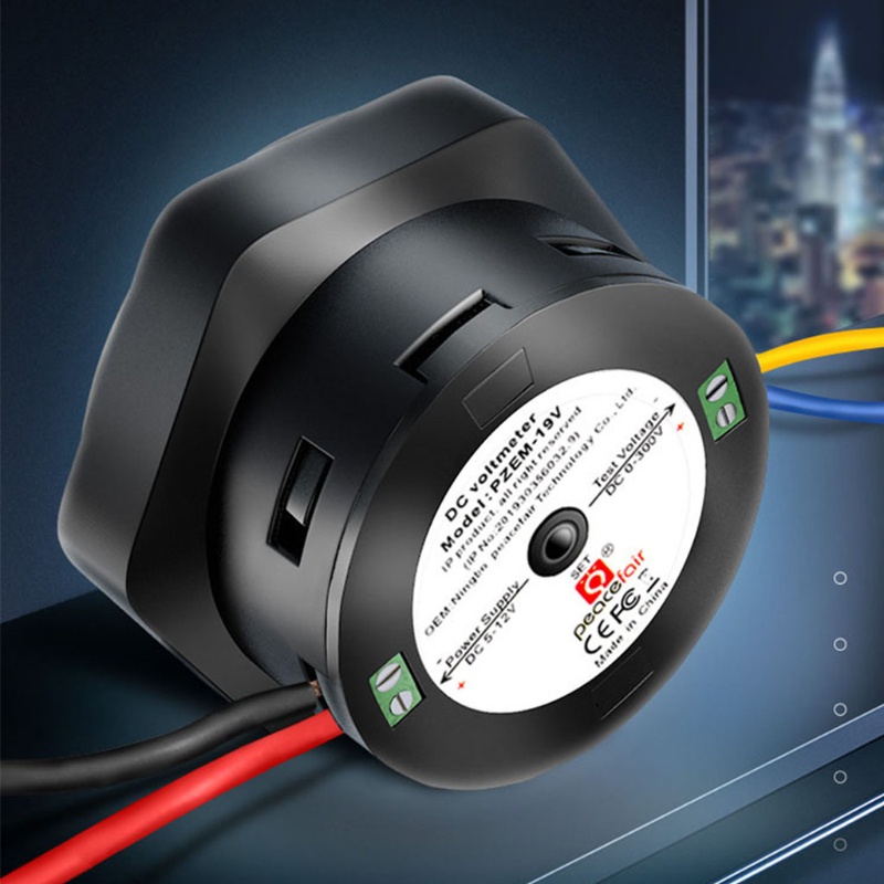 Vôn Kế Kỹ Thuật Số Màn Hình LCD DC 0-300V Chuyên Dụng Cho Xe Hơi