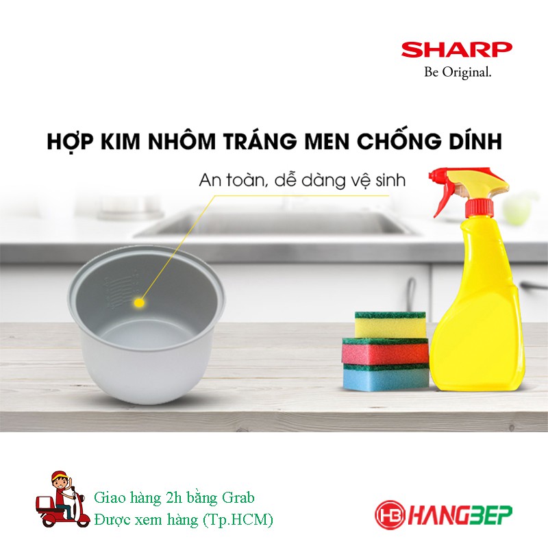 Nồi cơm điện Sharp 1.8 lít KS-N181ETV/KS-N182ETV/KS-N192ETV - Mới 100%, Chính hãng Sharp,sản xuất Thái Lan