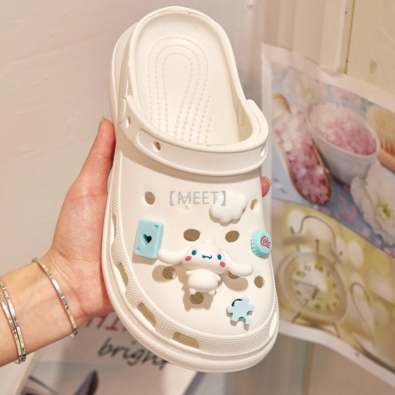 [MEET] Phụ Kiện Khóa Cài Giày Crocs DIY Hình Hoạt Hình Hoa Trang Trí Giày Dép Crocs Jig Ear Dog