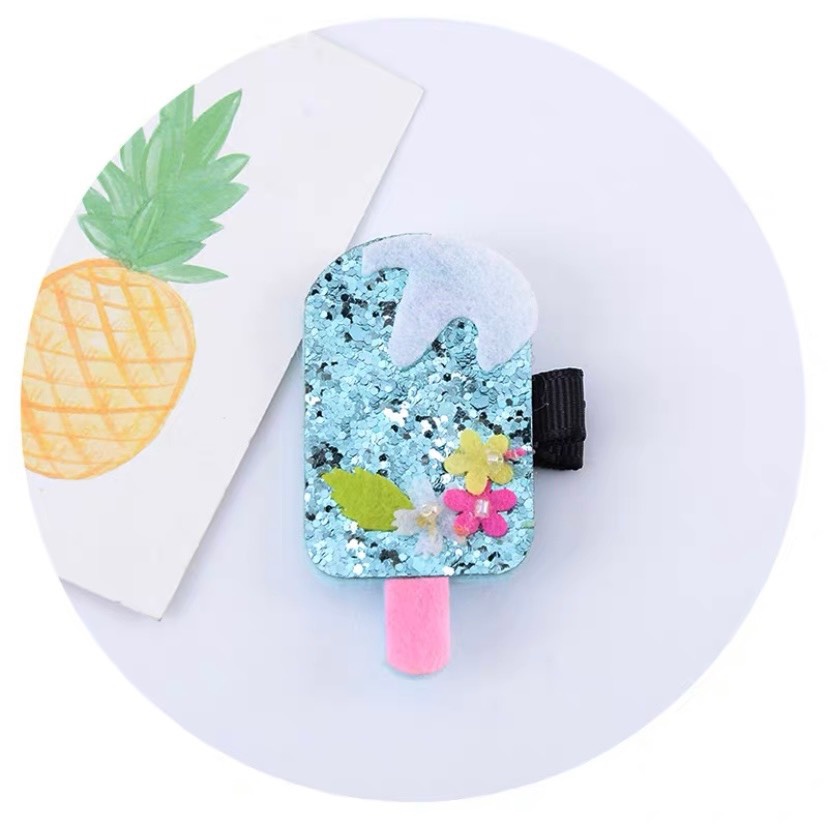 Kẹp tóc nhũ lấp lánh cho bé gái