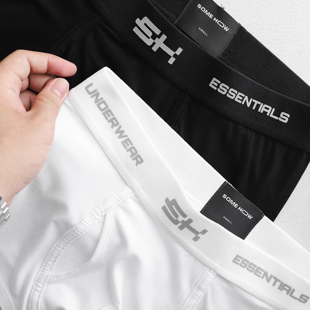Quần Boxer Bamboo Essentials BW , Chất Vải Thun cotton Co Giãn Cao Cấp, PK000917, SOMEHOW