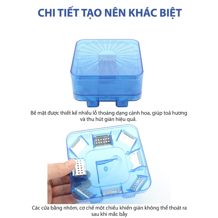 Bẫy Gián Thông Minh Thiết Kế 2 Tầng 8 Cửa Bẫy Hiệu Quả Cao An Toàn Không Hoá Chất