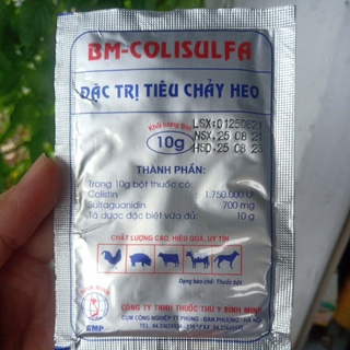 Tiêu chảy heo gói 10g