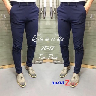 Quần vải nam ống côn màu tím than hàng thiết kế