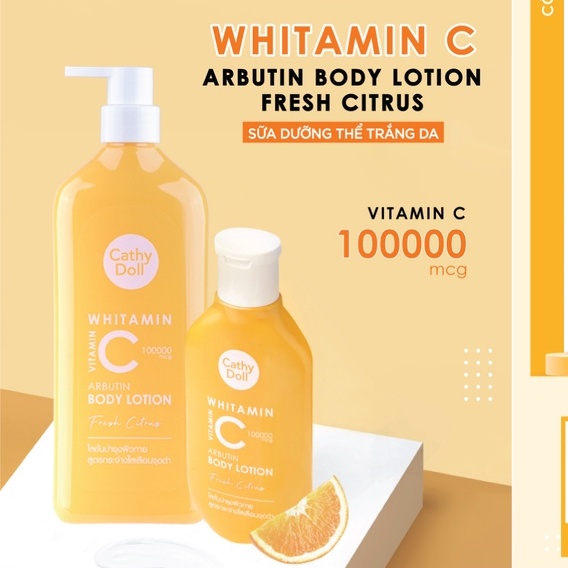 Sữa dưỡng thể trắng da Cathy Doll Whitamin Vitamin C Arbutin Body Lotion 150ml