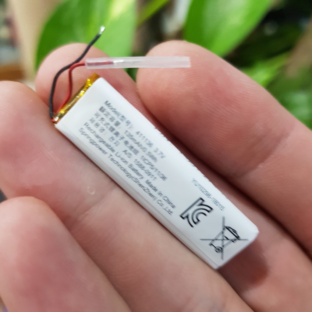 Pin 3.7V 135mah 36x11x4.1MM sử dụng cho tai nghe thiết bị có mạch bảo vệ- KhoDienTu