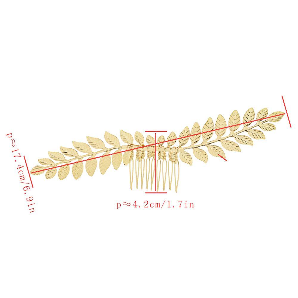 VANES1 Lược Cài Tóc Hình Chiếc Lá Dành Cho Cô Dâu