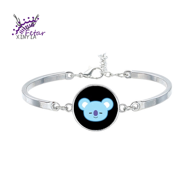 Bts Kpop Bt21 Metal Bracelet Fetar