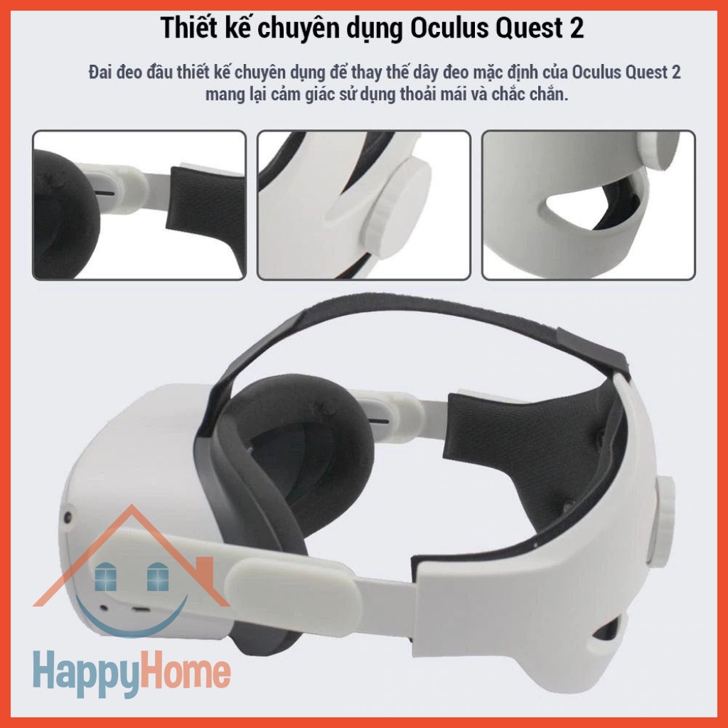 (Hàng Đẹp Giao Nhanh) Đai Đeo Đầu Cho Kính VR Oculus Quest 2
