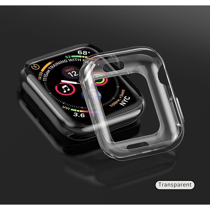Ốp TPU silicon mềm bảo vệ mặt đồng hồ thông minh thích hợp cho Apple Watch 38mm 40mm 42mm 44mm Series 6 Se 5 4 3 2 1