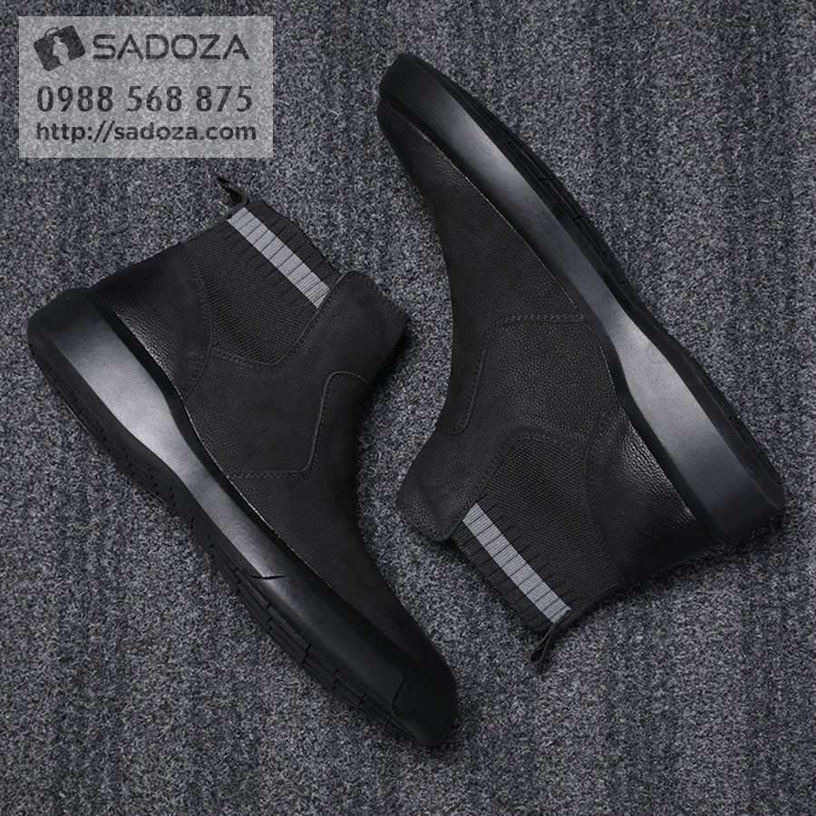 Giày Bốt Nam Da Bò - FREESHIP - Giày Nam Đẹp Chelsea Boot Siêu Cao Cấp Lịch Lãm GNK101