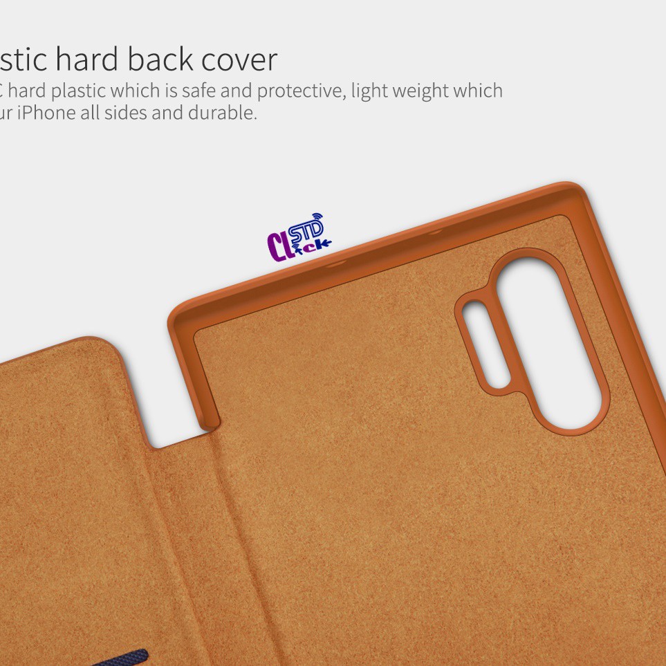 BAO DA SAMSUNG NOTE 10 PLUS VÀ NOTE 10 PLUS 5G NILLKIN QIN CHÍNH HÃNG  HÀNG CHUẨN