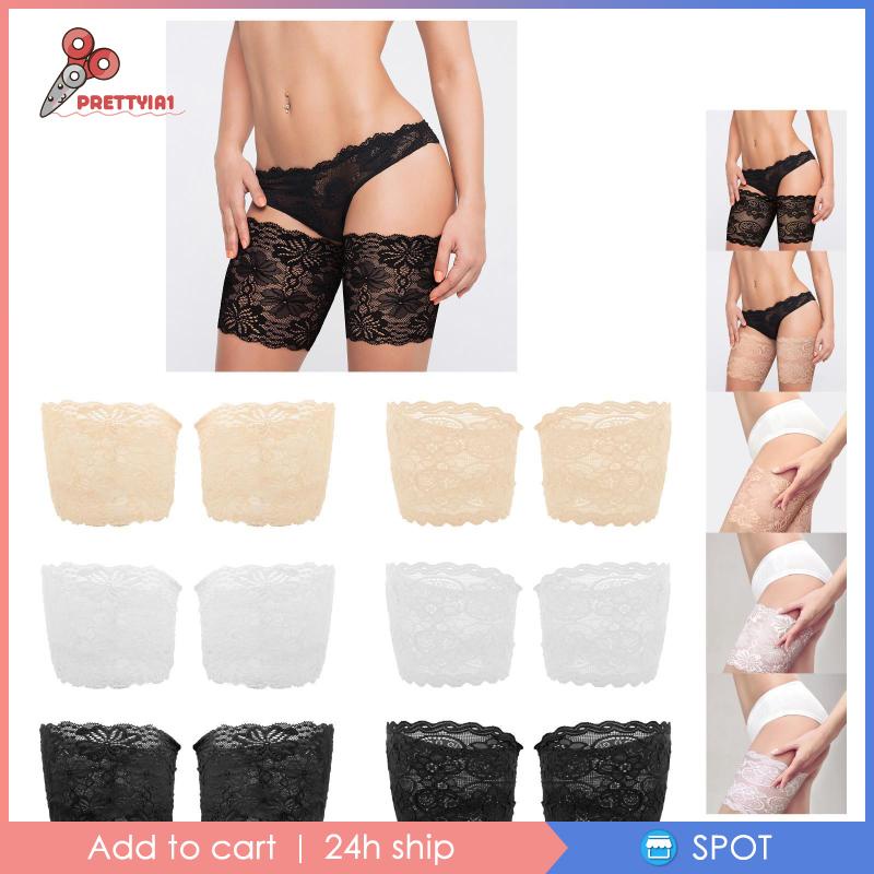 [Prettyia1] Băng Đeo Đùi Ren Co Giãn Chống Chảy Xệ