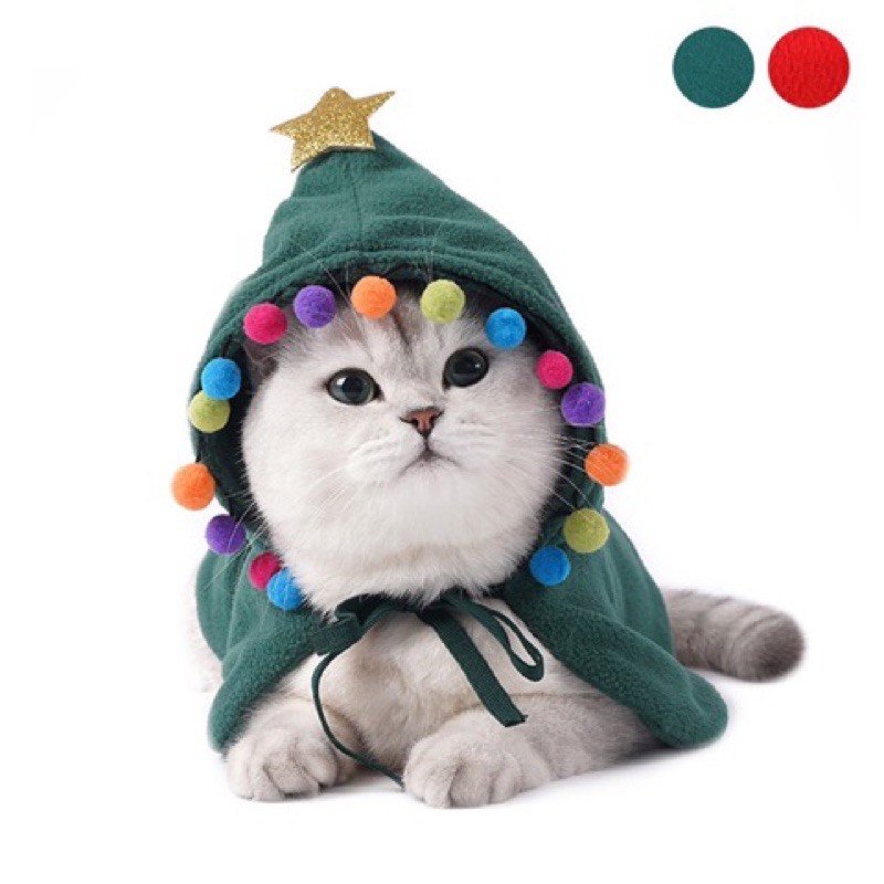 ÁO CHOÀNG NOEL CHO MÈO