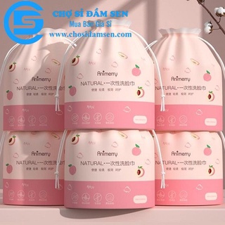 Khăn lau mặt khô dùng 1 lần, cuộn khăn mặt khô tẩy trang đa năng túi trái đào tiện lợi G230-KhanTraiDao
