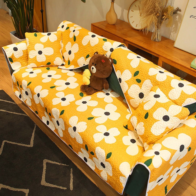 Đệm Sofa Bông Bốn Mùa Đệm Sofa Chống Trượt Phổ Biến Đơn Giản Hiện đại Bảo Vệ Sofa Đệm Đệm Mô Hình Hoạt Hình Vỏ Bọc Sofa