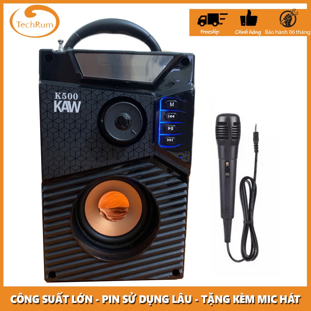 Loa Công Suất Lớn A300 Hozito (Mẫu Mới KAW K500) Cao Cấp TẶNG MIC HÁT