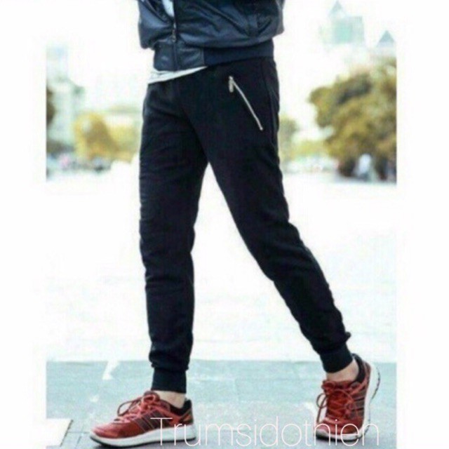 Quần jogger nỉ nam có khoá túi ( chất đẹp) | BigBuy360 - bigbuy360.vn