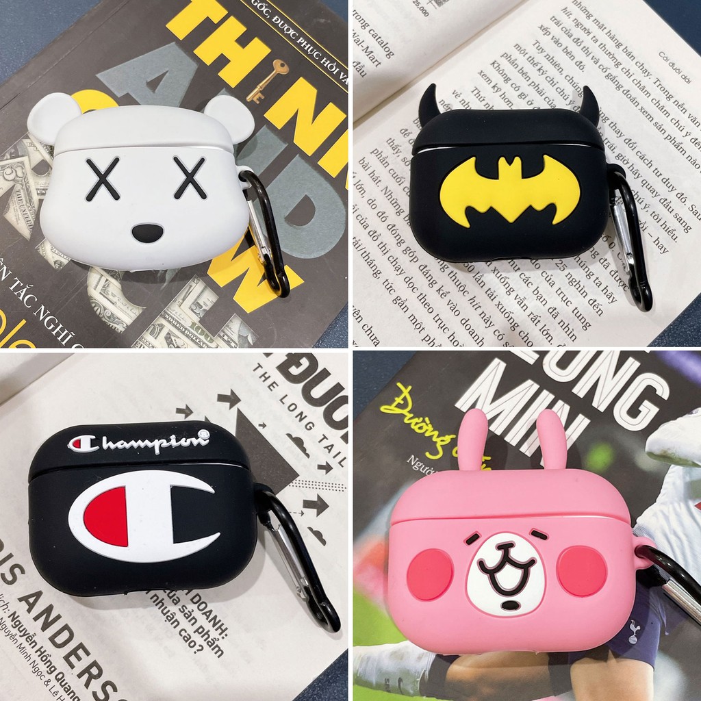 Case airpod pro bảo vệ bao đựng tai nghe không dây bluetooth Airpod pro + kèm móc khóa