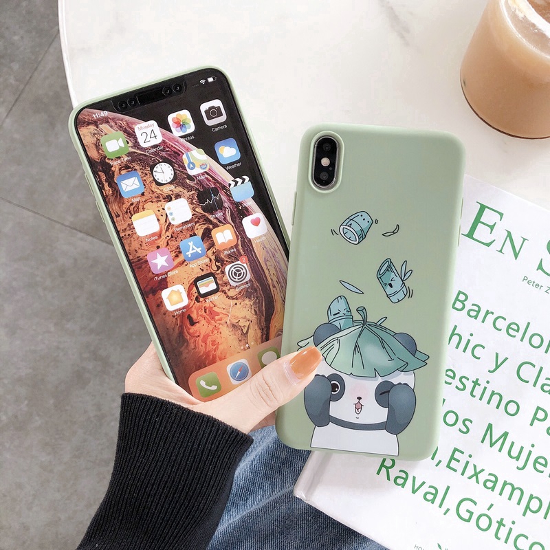 Ốp lưng dễ thương hình gấu trúc cho Realme 7i C17 7 6 5 3 C15 C12 C11 5S 5i C3 6i C2 C1 2 Narzo 30A 20 Pro | BigBuy360 - bigbuy360.vn