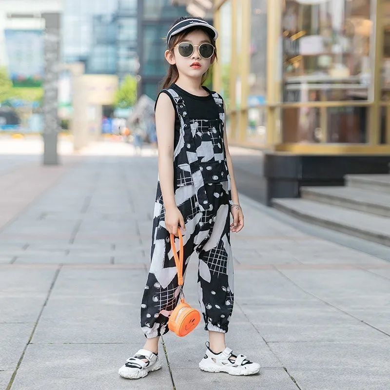 Set Áo Thun Sát Nách + Quần Short Năng Động Thời Trang Cho Bé Gái Từ 2-10 Tuổi