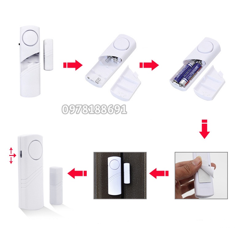 Chuông Từ Cảm Biến Chống Trộm Gắn Cửa Thông Minh