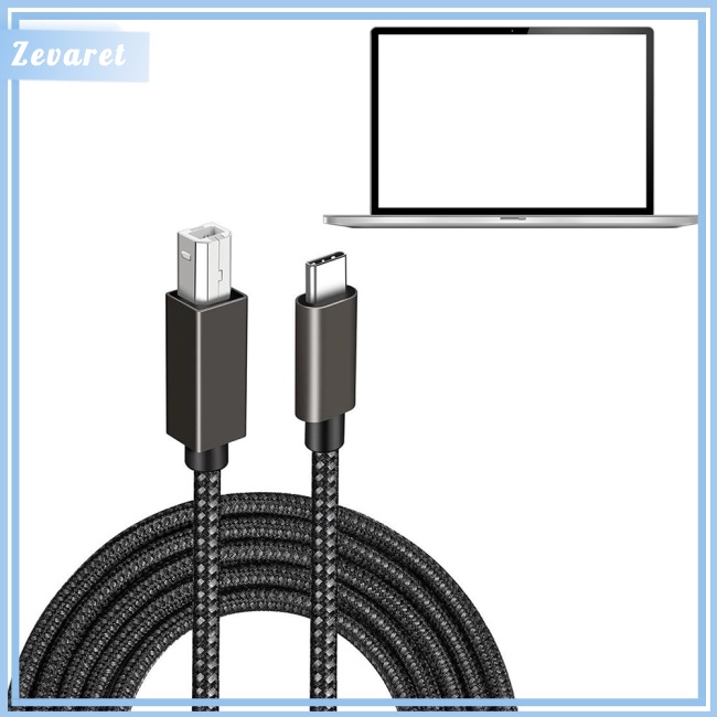 Dây Cáp Máy In Zevaret Type-c Sang Usb B 2.0 1.5m / 2m