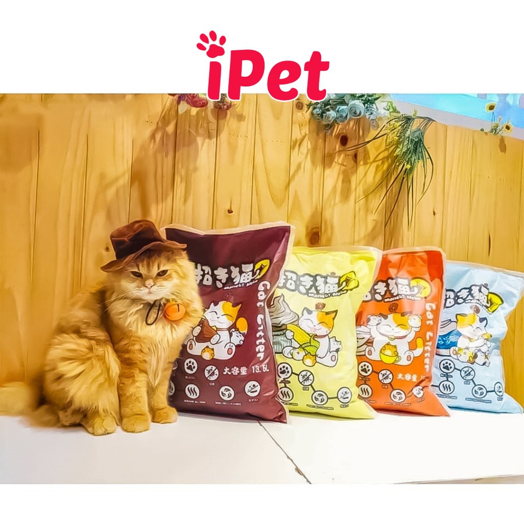 [Mã 159FMCGSALE giảm 8% đơn 500K] Cát Vệ Sinh Cho Mèo - Cát Nhật Maneki Neko Cho Mèo - 5L - iPet Shop