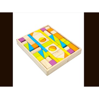 Kego wood-Bộ xếp hình xây dựng 54 hình khối