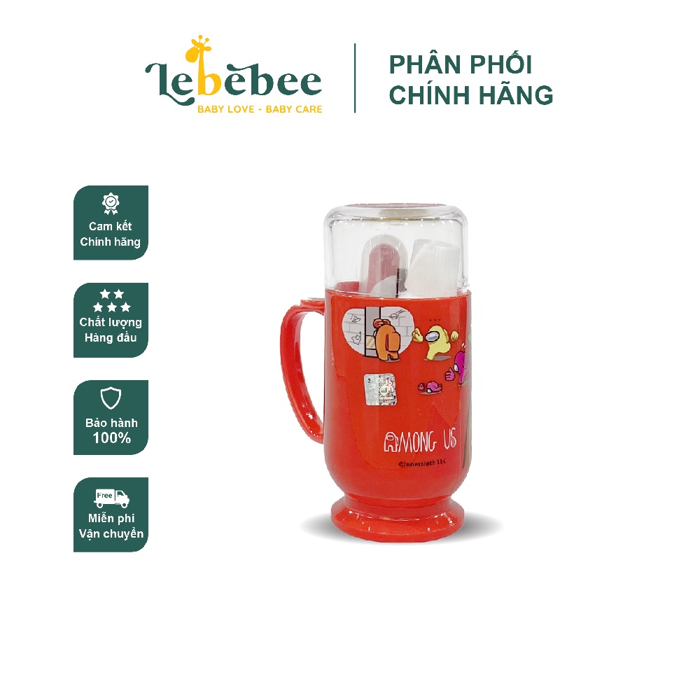 Set mini cốc + kem đánh răng + bàn chải Among Hàn Quốc