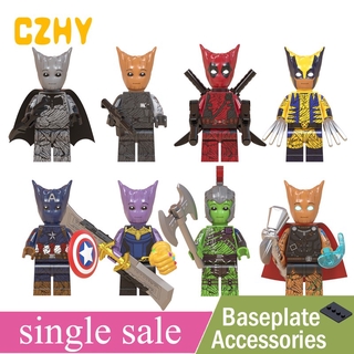 Lego Minifigures Các Nhân Vật Thano Thor Captian Hulk Batman Mẫu Siêu Độc Đáo WM6070