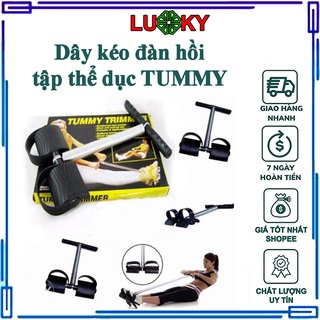 Dây kéo đàn hồi cao su tập thể dục, Dây kéo TUMMY tập gym, tập cơ bụng tại nhà thông minh điều chỉnh lực kéo -FREESHIP