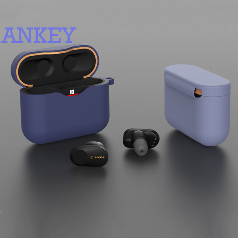 Sony WF-1000XM3 Case Vỏ Chống Rơi Kèm Móc Bảo Vệ Hộp Sạc Tai Nghe Cho SONY WF-1000XM3