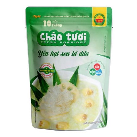 Cháo tươi Cây Thị Yến Hạt Sen Lá Dứa 260g (Dành cho bé 7 tháng tuổi) Date mới nhất