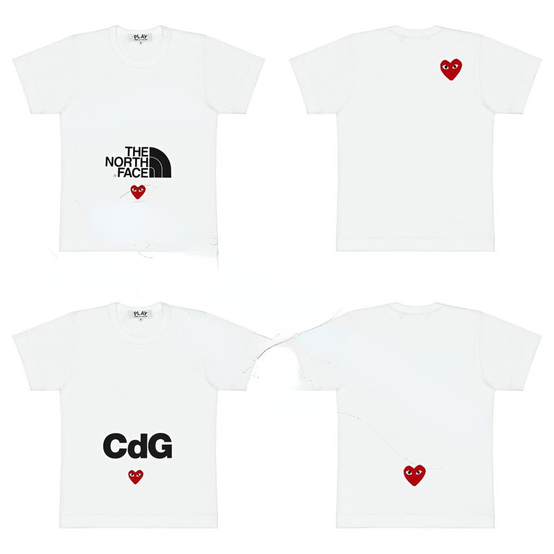 Áo Thun Tay Ngắn Cổ Tròn In Chữ Cdg Kawakubo Rei play Hợp Thời Trang Cho Nam Và Nữ