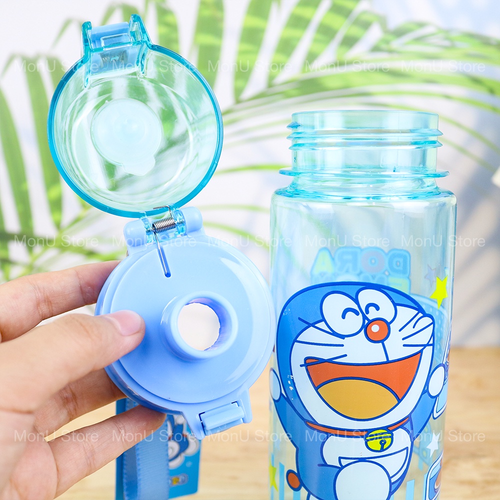 Bình nước Doraemon nhựa 550ml dễ thương cute TooYoo BK00285