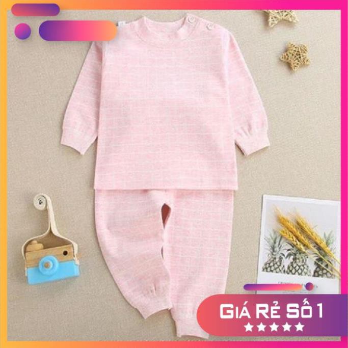 Quần áo trẻ em ⭐𝗙𝗥𝗘𝗘𝗦𝗛𝗜𝗣⭐ Bộ cotton thu đông dài tay siêu mềm mịn co giãn 4 chiều cho bé từ 5-15 kg