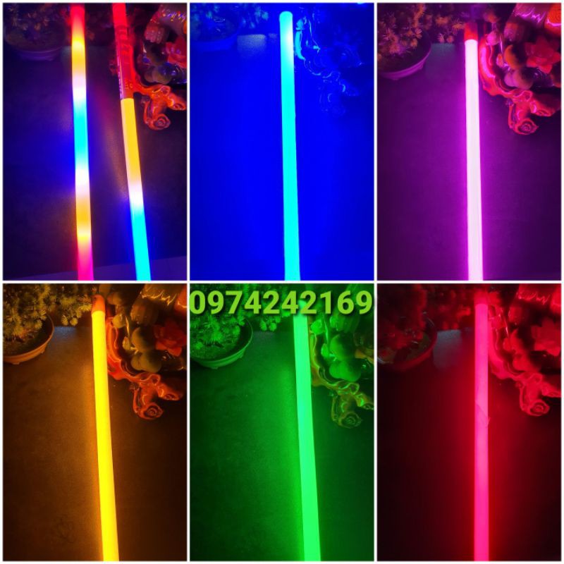 BÓNG ĐÈN T8 NHỰA 0M6 1M2 ĐỦ CÁC MÀU | BigBuy360 - bigbuy360.vn